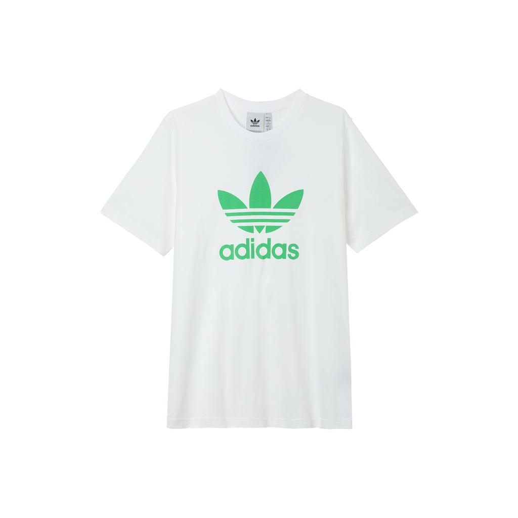 adidas Футболка с круглым вырезом и логотипом бренда, мужские топы, белые H06640