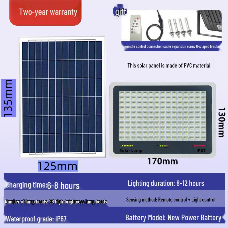 Уличные суперяркие солнечные фонари для улицы и двора - Водонепроницаемые для использования во дворе и дома