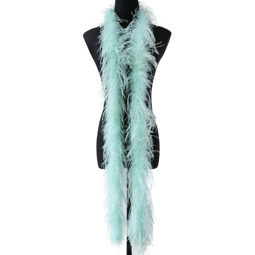 1Ply Ostrich Feather Boa 13-15CM Long Feathers Trims for Crafts Party Dress Sewing Decoration Plumas Ribbon 2 Meters Multicolor