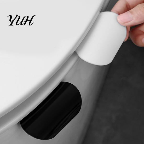 Compact Toilet Lid Lifter 2Pcs Seat Lift Handle, Avoid Touching Self-Adhesive Safe Lifter, Cover Tab Tool, Bathroom Accessories