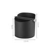 Coffee Knock Box Stainless Steel Espresso Non Slip Ground with Rubber Ring Beveled Bin
