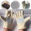 1Pair Double Thickened Canvas Gloves Stab Proof Welding Protective Gloves  Metallurgical Application