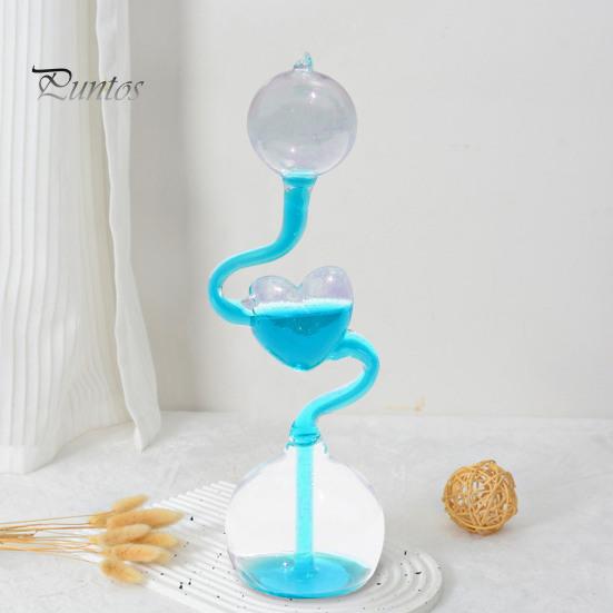 Glass Hand Boiler Love Heart Thermometer Toy Educational Science Toy Multifunctional Science Experiment Hand Boiler Gift for Children Adults