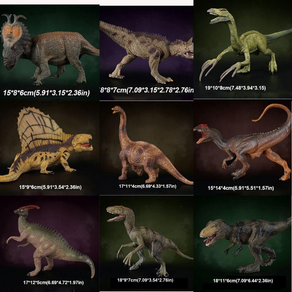 Rubber Dinosaur Model Multiple Sizes Dinosaur Action Figures Tyrannosaurus Scene Decoration