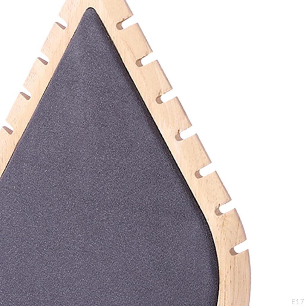 Деревянный держатель-вешалка в форме капли для демонстрации ожерелий, органайзер для украшений на витрину