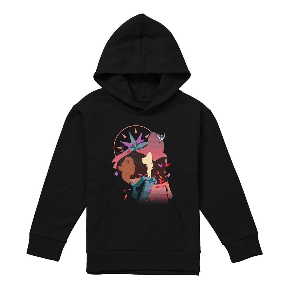 Pocahontas Childrens/Kids Silhouette Hoodie