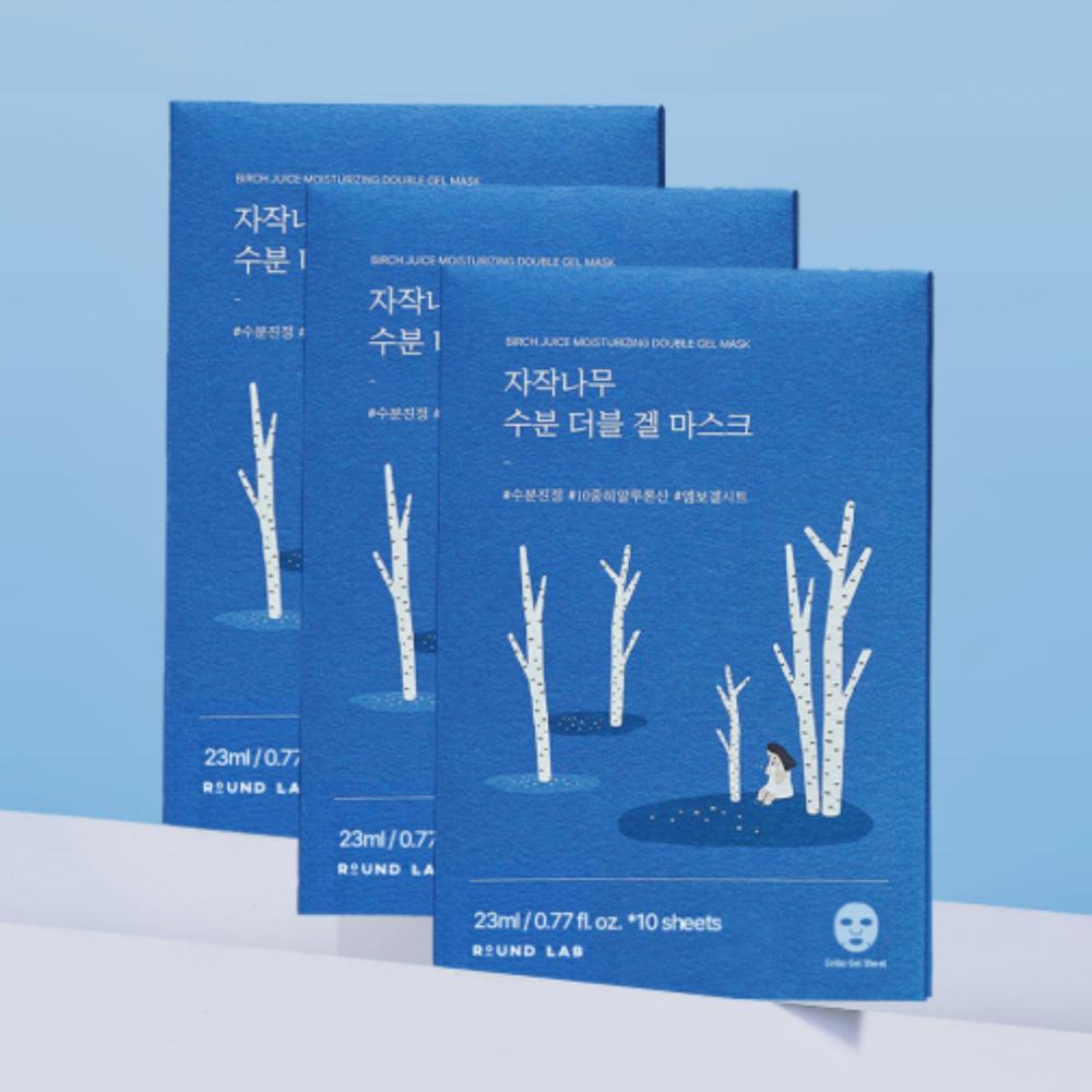 Round Lab Birch Moisture Double Gel Mask (30 Sheets)