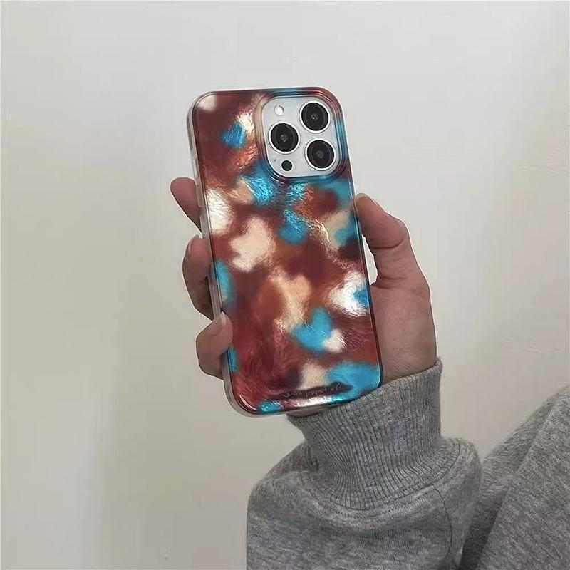 Корейский цветной полосатый чехол для телефона с узором «Вихрь» для iPhone 16 11 12 13 14 15 Pro Max SE XR X XS 7 8 Plus Мягкий чехол