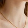 Halden Simple Rope Chain Necklace (N002_gold)