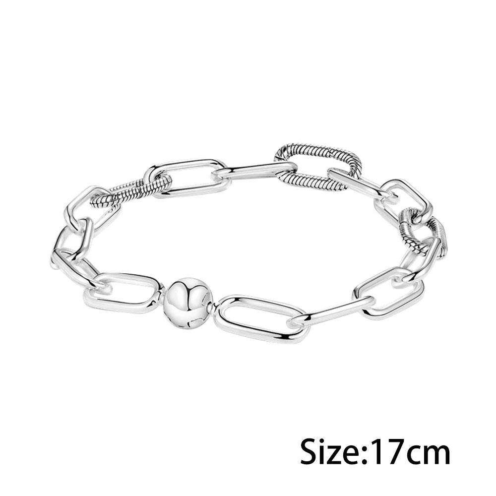 Настоящее серебро S925, браслет Fit Me, оригинальные жемчужные браслеты Me для женщин, ювелирные изделия, подарок любви