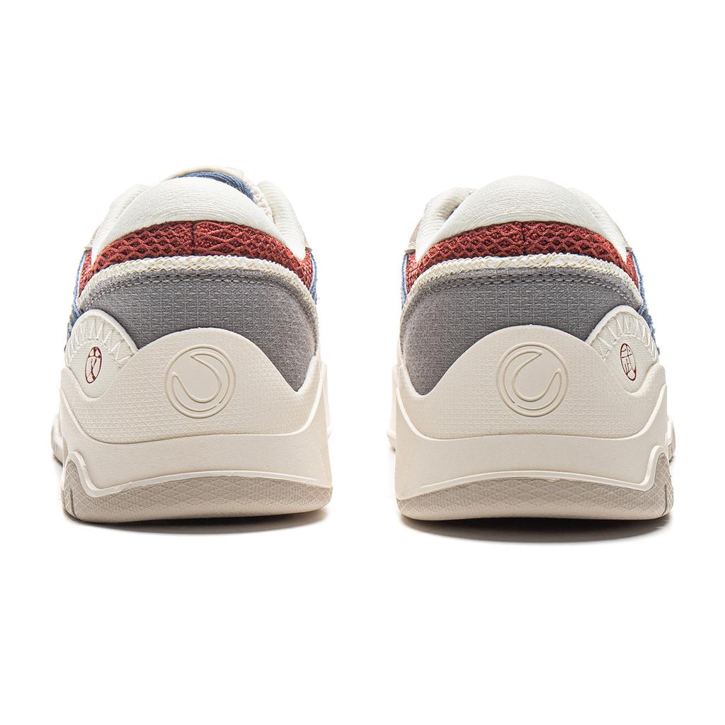 Li Ning Yue Bai 3 Универсальные Ретро Мода Классический Тренд Толстая Подошва Кроссовки Нескользящие Амортизирующие Прочные Низкие Кеды для Скейтборда AGCV078-11