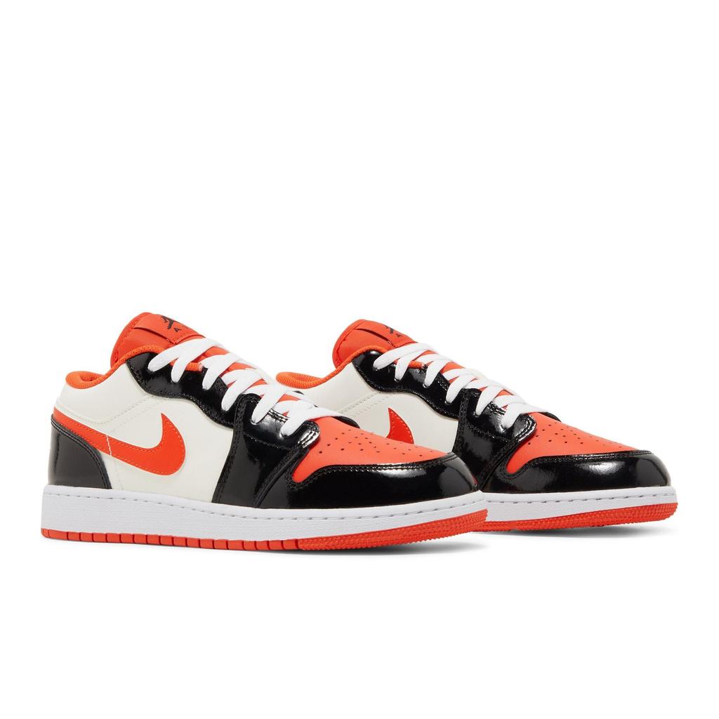 Air Jordan 1 Low SE Grade School 'Halloween' (Unisex) Team Orange / Black / Sail / Iron Grey Kids' Basketball Shoes DV1335 800