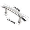 304 Stainless Steel Shower Door Handle Flat Tube Glass Sliding Door Handle