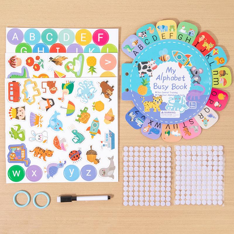 Early Education Number Color Classification Quiet Sticker Book Children's Logical Thinking Educational Toy
