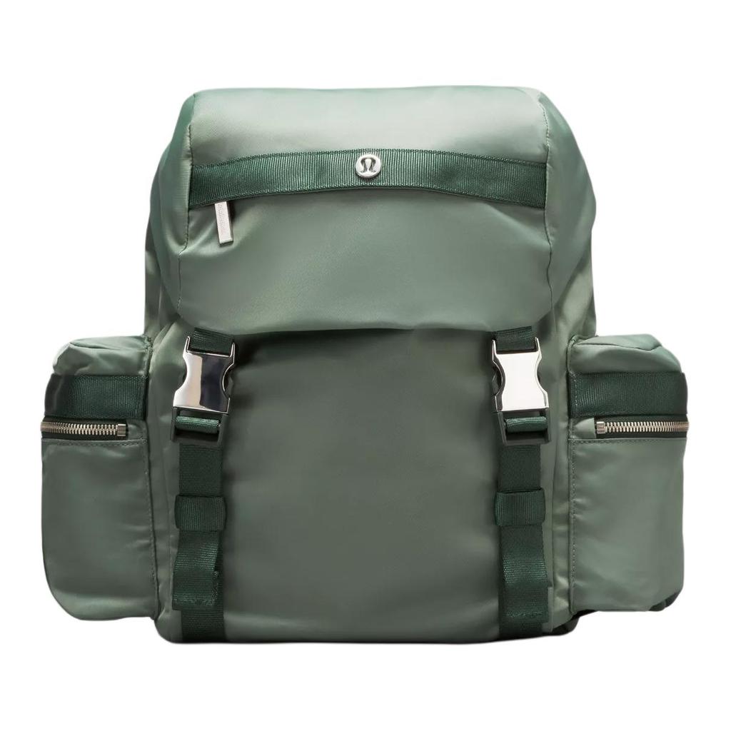 Lululemon Recycled Polyester Backpack Mini Unisex Gray Eucalyptus & Green LU9B23S-064803