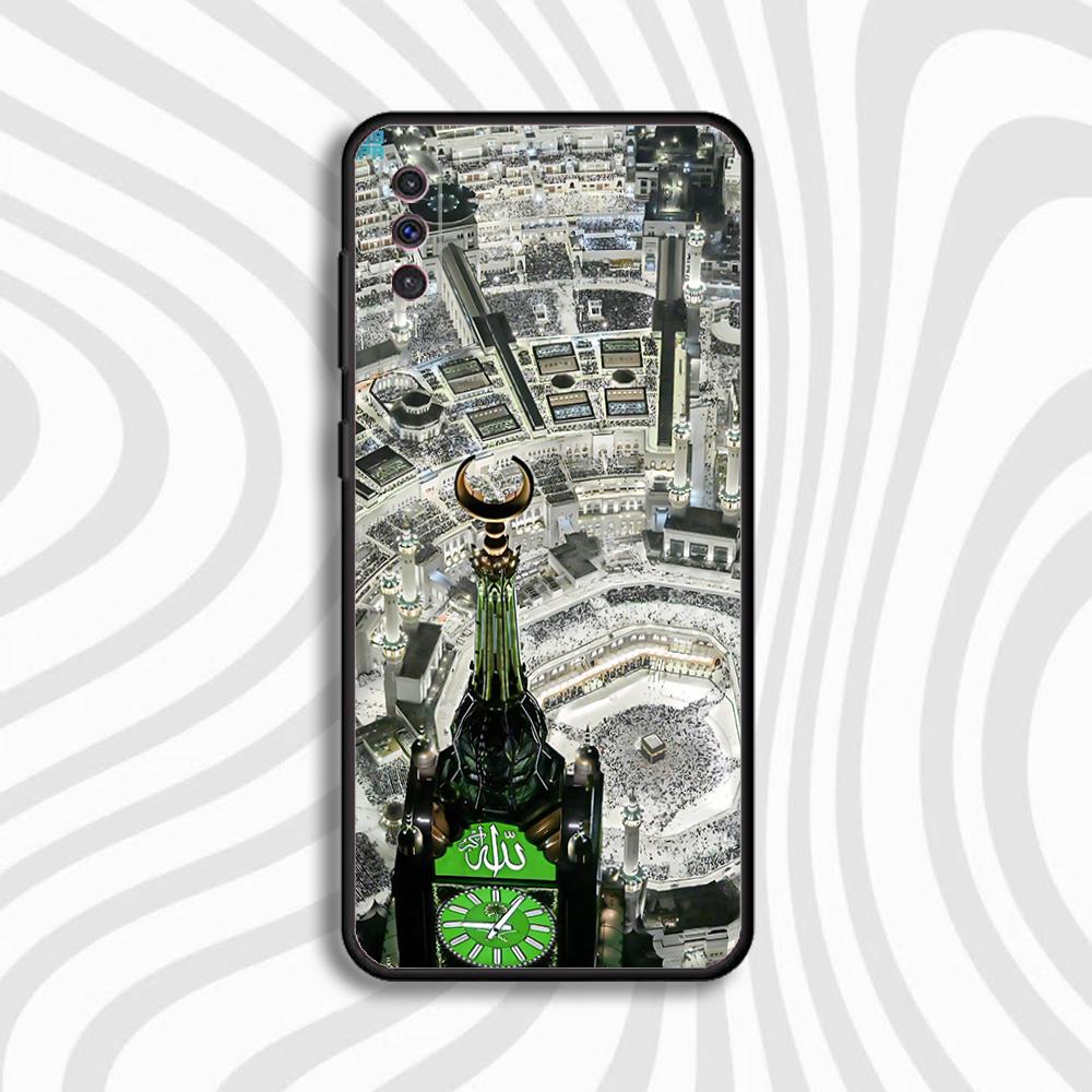 Чехол на телефон Кааба Мекка Махка для Samsung S 25,24,23,22,30,21,10,9,Ultra,Plus,Lite,FE,4,5 G Черный Мягкий Чехол