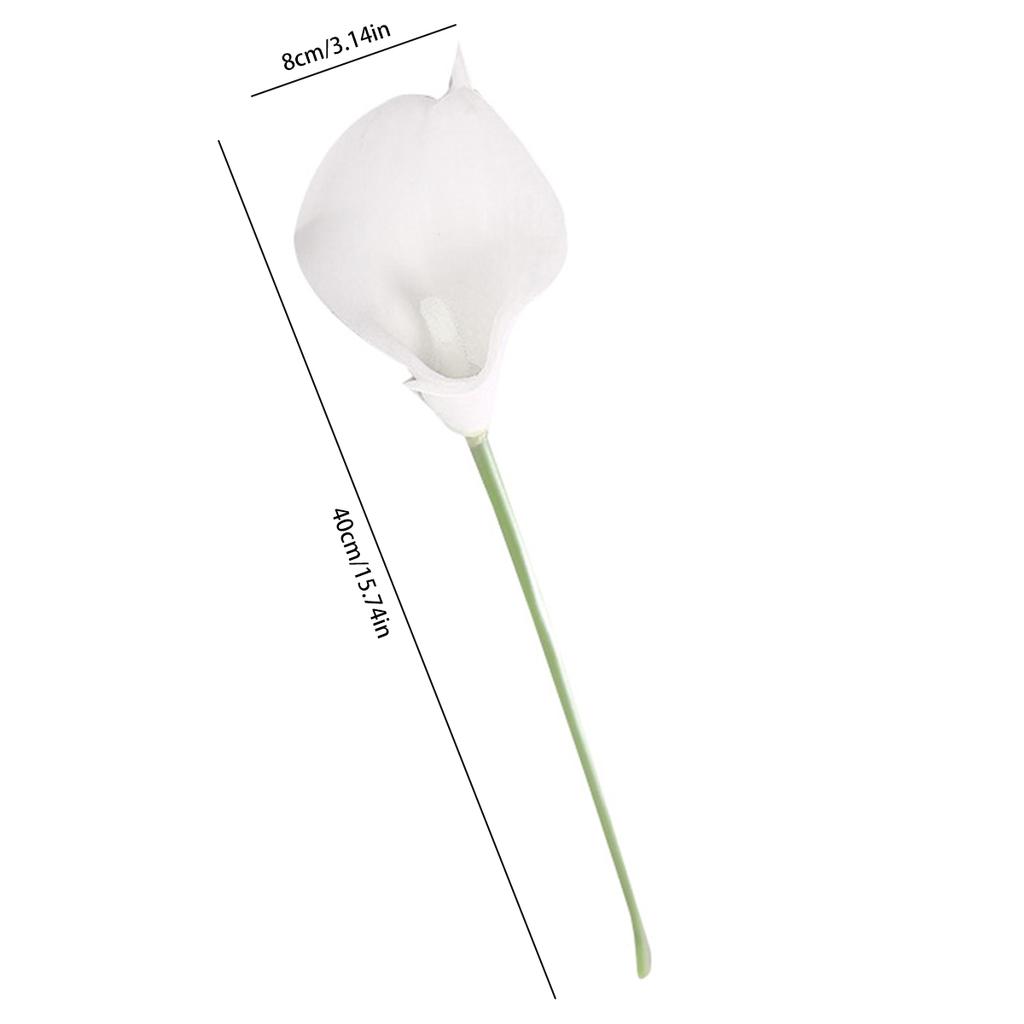5Pcs Real Touch Calla Lilies Cala Lilly Lily Artificial Flowers Fake Silk Flower Fake Flower Wedding Ceremony Decor Home Garden