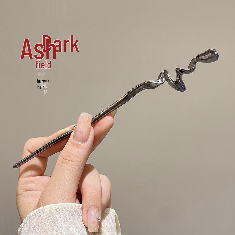 Ancient Style High-End Chinese Sandalwood Tassel Hairpin for Hanfu Costume Updo