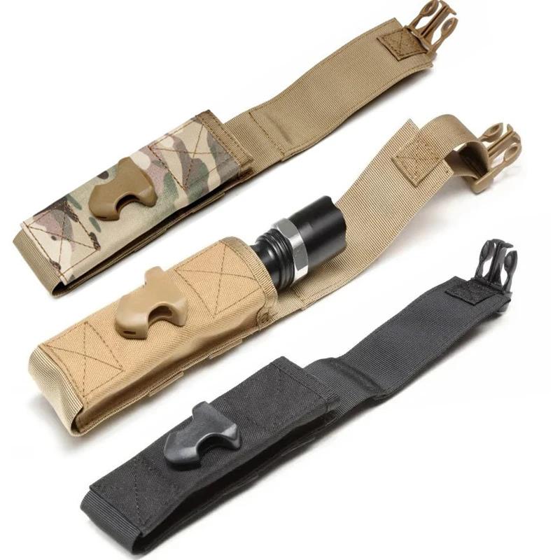 Flashlight Pouch Torch Holder Case Molle EDC Tool Waist Bag Outdoor Sport Camping Hiking Hunting Accessories Scissor Cover