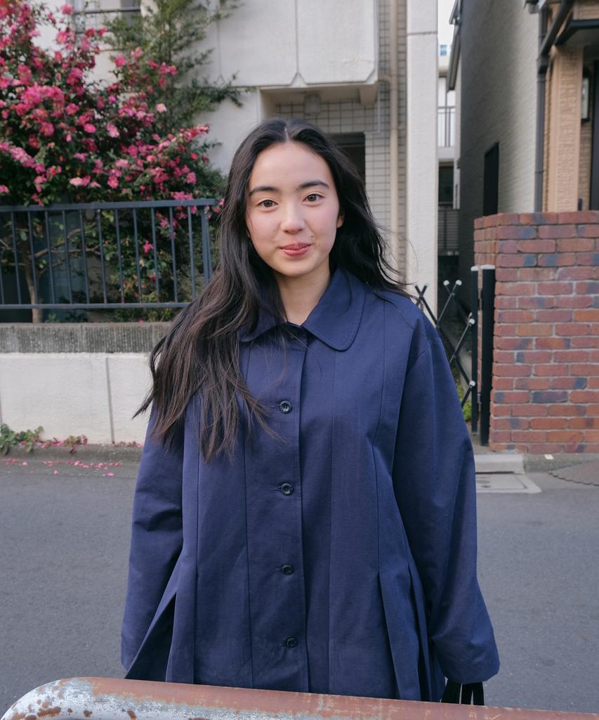 Pesto Pleated Jacket Dark Lake