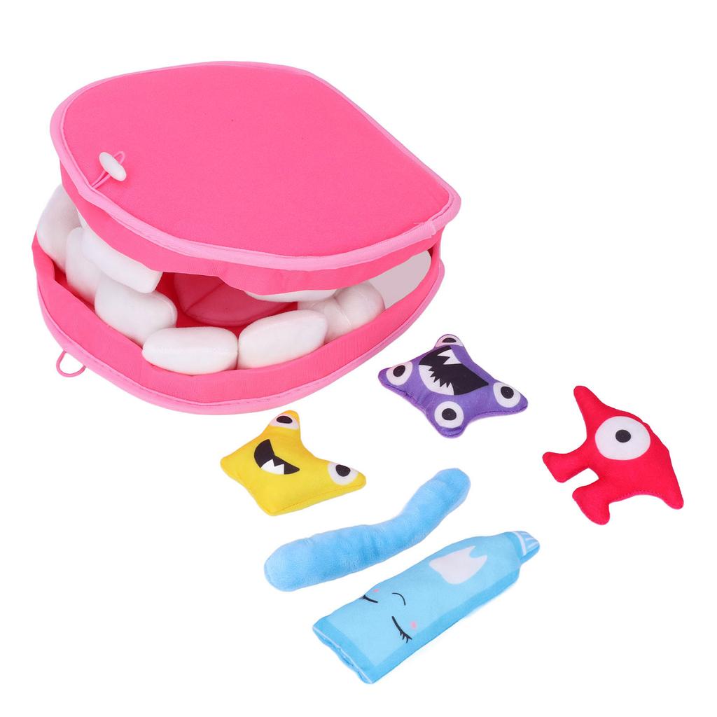 Мягкие игрушки для зубов из полипропиленового хлопка, обучающие чистке зубов для детей раннего возраста, развивающие игрушки для ухода за полостью рта