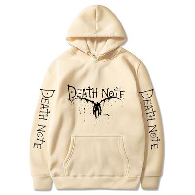 Тетрадь смерти аниме уличная одежда Ryuk принтованный капюшон для мужчин и женщин эстетические распространенные толстовки с капюшоном больших размеров уличная одежда Harajuku свитшот