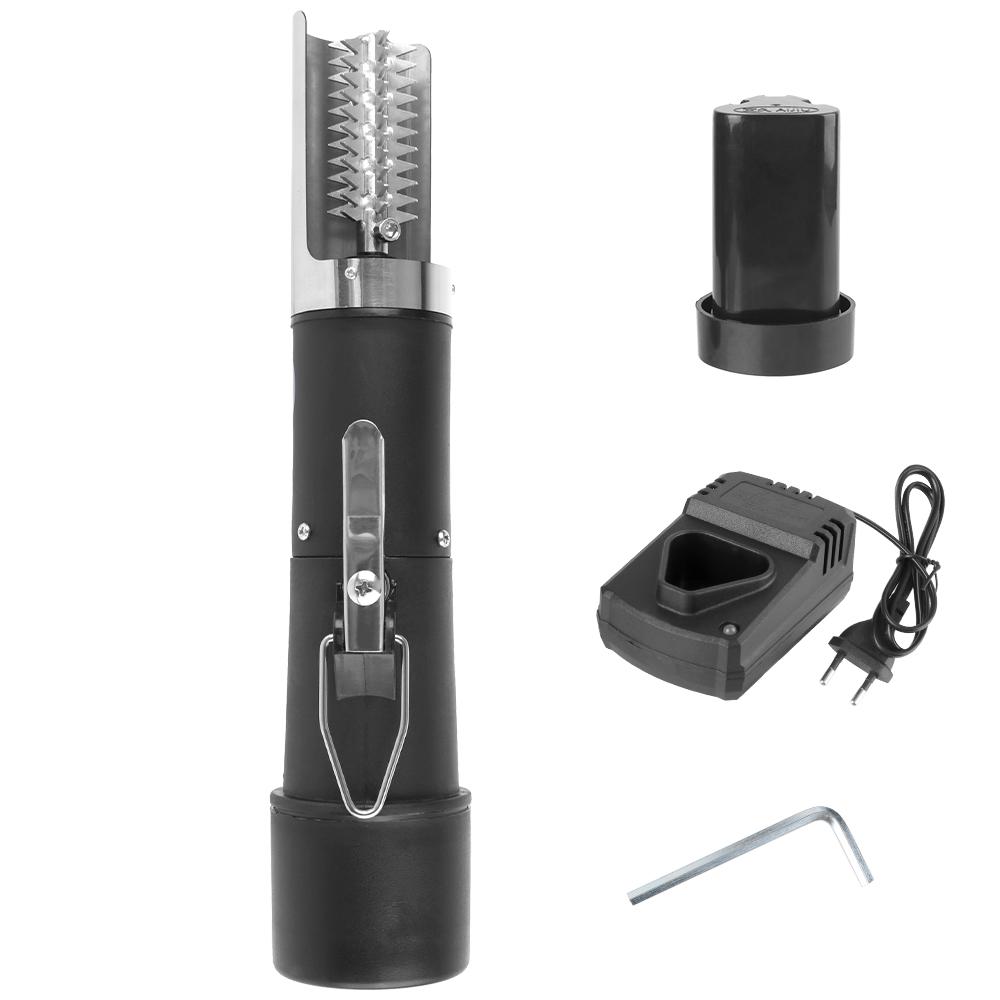 125W Fishing Clean Easy Fish Stripper Remover Cleaner Tool Electric Fish Scale Scraper Charging Adapter Waterproof Seafood Knif