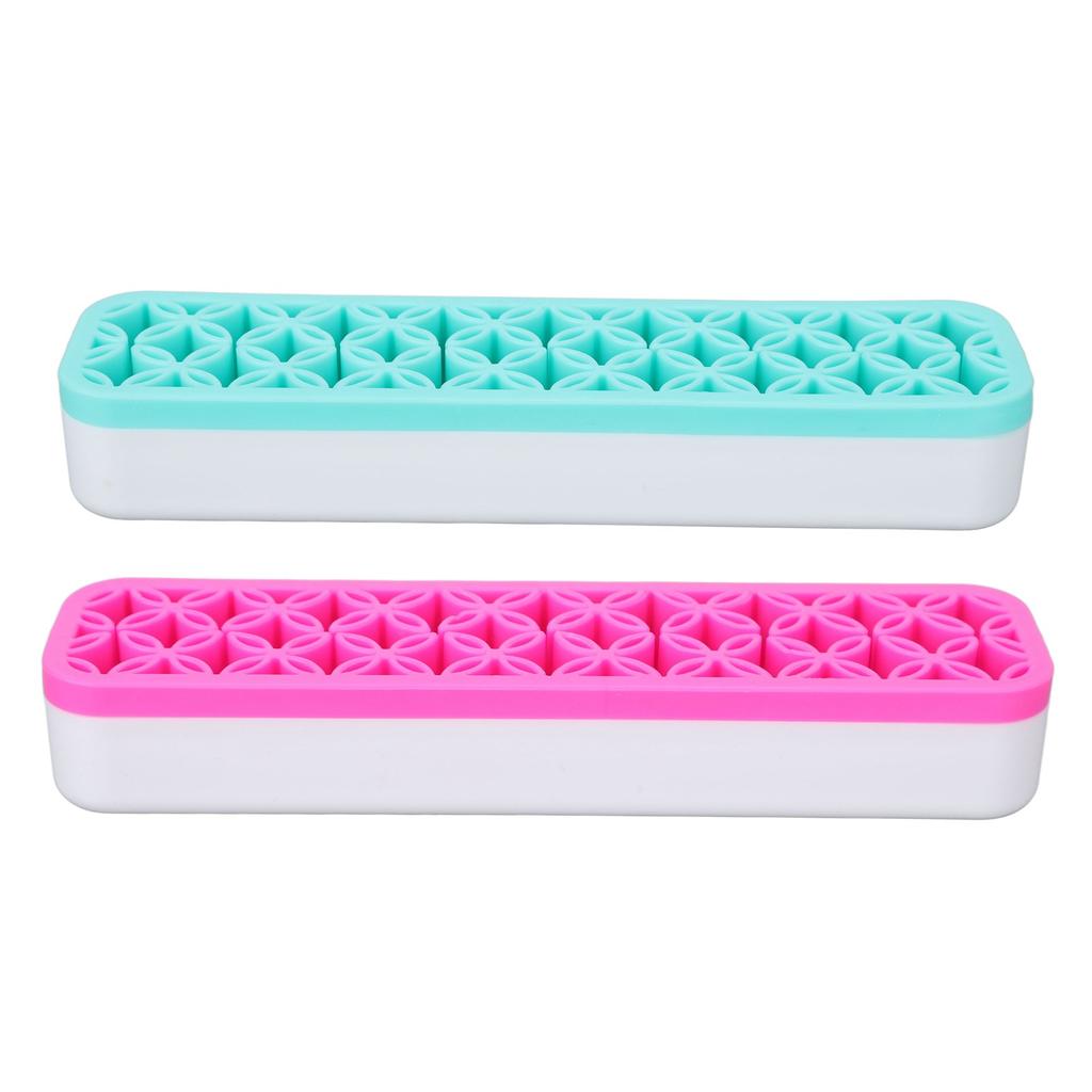 2 шт. держатель для кистей для макияжа с несколькими отверстиями, моющиеся съемные кисти, подставка для хранения подводки для глаз