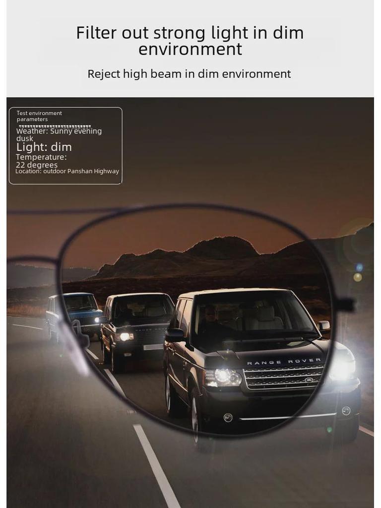 Мужские поляризованные солнцезащитные очки двойного назначения «день/ночь» с функцией изменения цвета для вождения и рыбалки