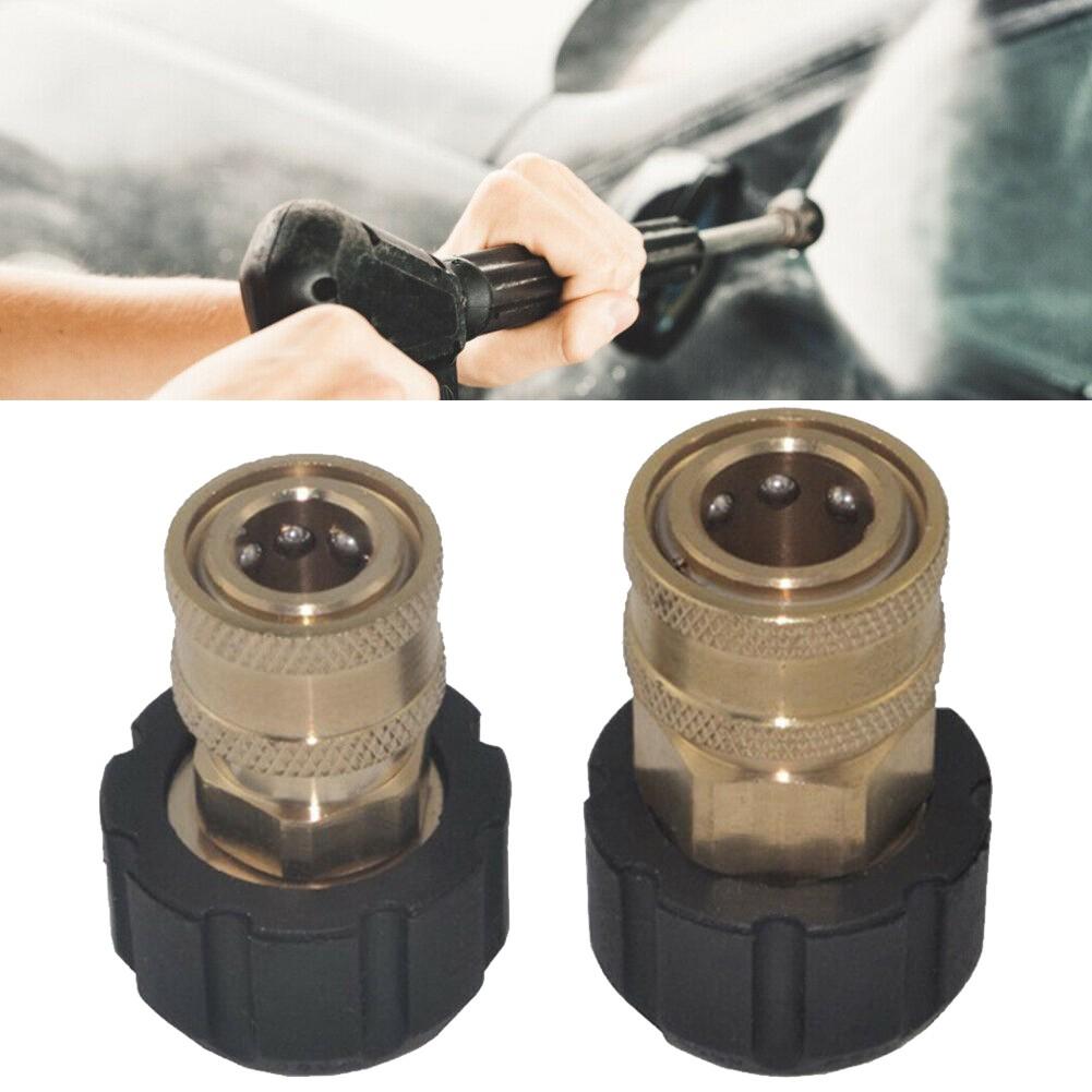 Quick Connector To M22 14/15 3/8 5000psi Adapter Brass