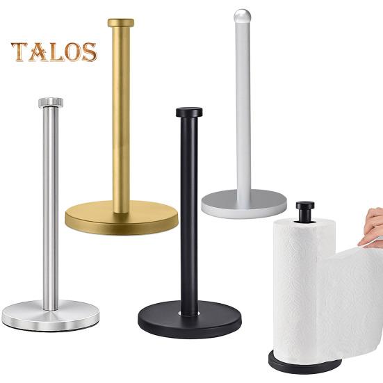 Держатель для бумажных полотенец на столешницу с утяжеленным нескользящим основанием, устойчивый к ржавчине и коррозии, держатель для бумажных полотенец из нержавеющей стали