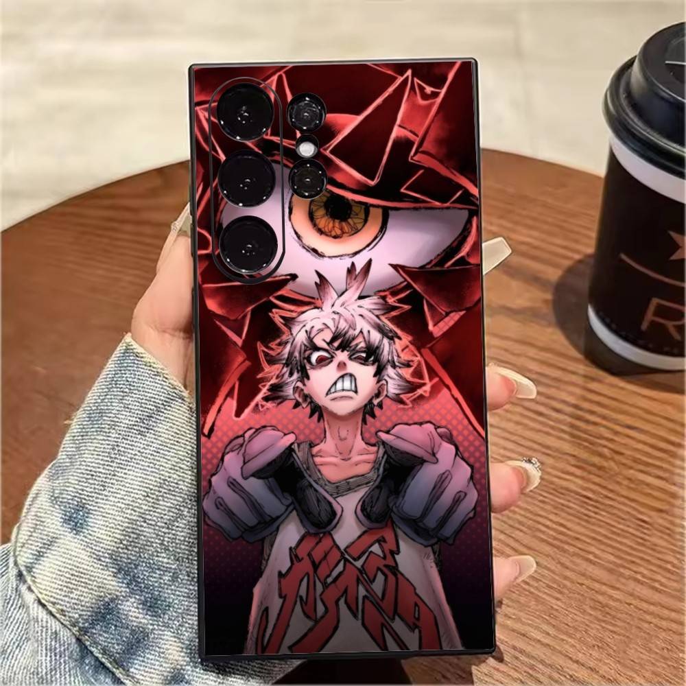 Чехол для телефона RUDO Anime G-GachiakutaS для Samsung S25, S24, S21, S22, S23, S20, Ultra, S26, Plus, Fe, Note, 5G Черный