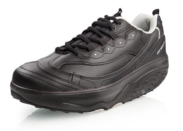 Fit Walk Shoes With Rocker Sole, Black 45
