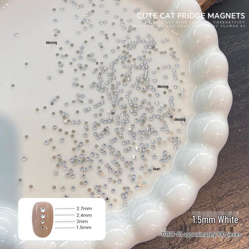 Мини-стразы высокого качества с плоским дном: Супер Вспышка 33-гранная K9 Украшения для Нейл-Арта