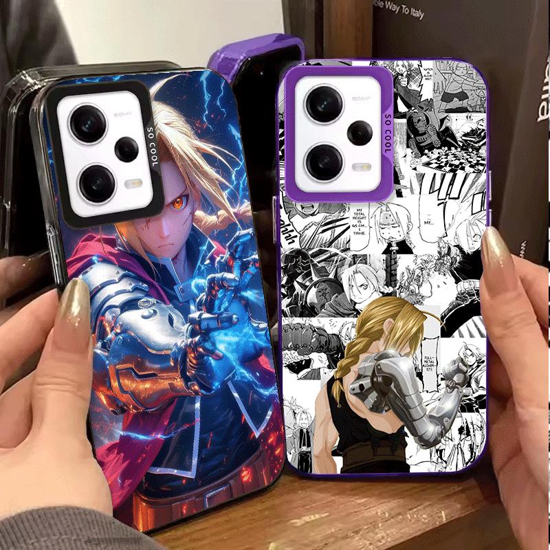 Мягкий чехол для телефона с аниме F-ullmetal A-Alchemist для Xiaomi Redmi Note 13 14 15 Pro Plus 12S 12 11S 11 11T 10S 10 Ударопрочный чехол B