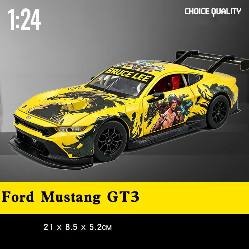1:24 BMW M4 GT3 Спортивный Автомобиль из Сплава Модель Литой Металлический Игрушечный Автомобиль Модель Транспортного Средства Симуляция Звука и Света Коллекция Детский Подарок