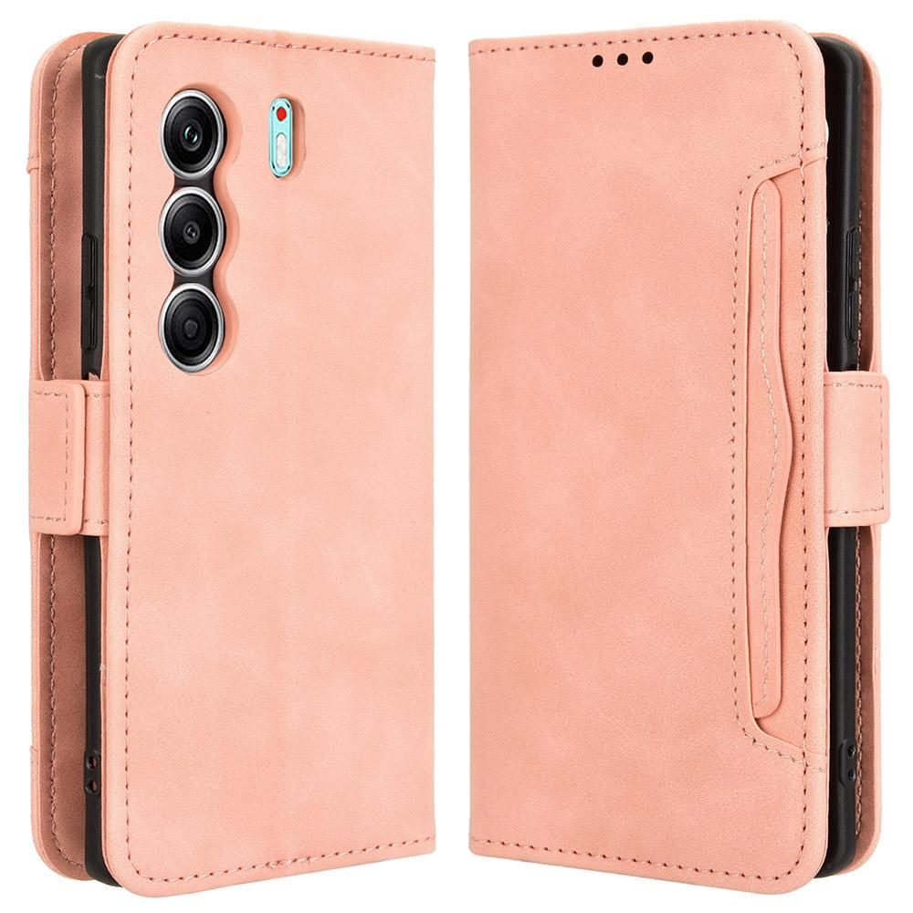 Для TECNO Camon 40 4G CM5 Кожаный чехол Обложка-кошелек для телефона с несколькими слотами для карт