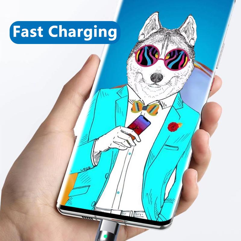 VAORLO Металлический USB-кабель для зарядки, кабель для быстрой зарядки и передачи данных для освещения Micro Type-C, силиконовый 120 Вт, быстрая зарядка с органайзером для кабеля