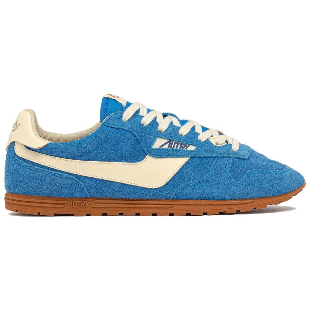 Autry Retro Round Toe Flat Lace-Up Low-Top Casual Shoes Men sneakers Blue WSLM-UB18