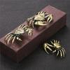 Crab Figurines Statue Sculpture Antique Craftsmanship Brass