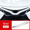 Для Toyota Camry XV70 SE XSE 2018-2022 2023 автомобильный передний бампер из нержавеющей стали, нижняя решетка, накладка, средняя сетка, яркая