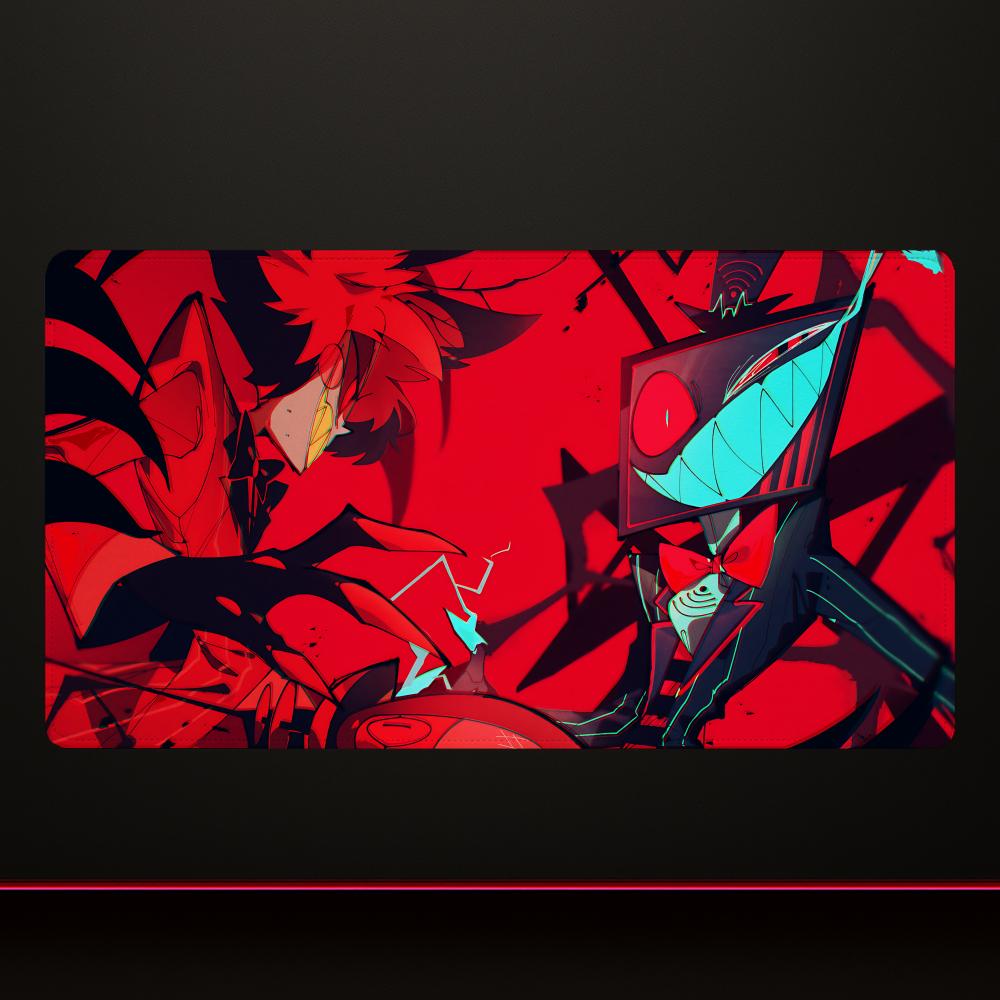 Коврик для мыши Vox Hazbin Hotel Коврик для мыши Геймерский Скоростной Клавиатура Офисный Нескользящий Коврик для стола 120x60см Расширенный Ковер для ПК
