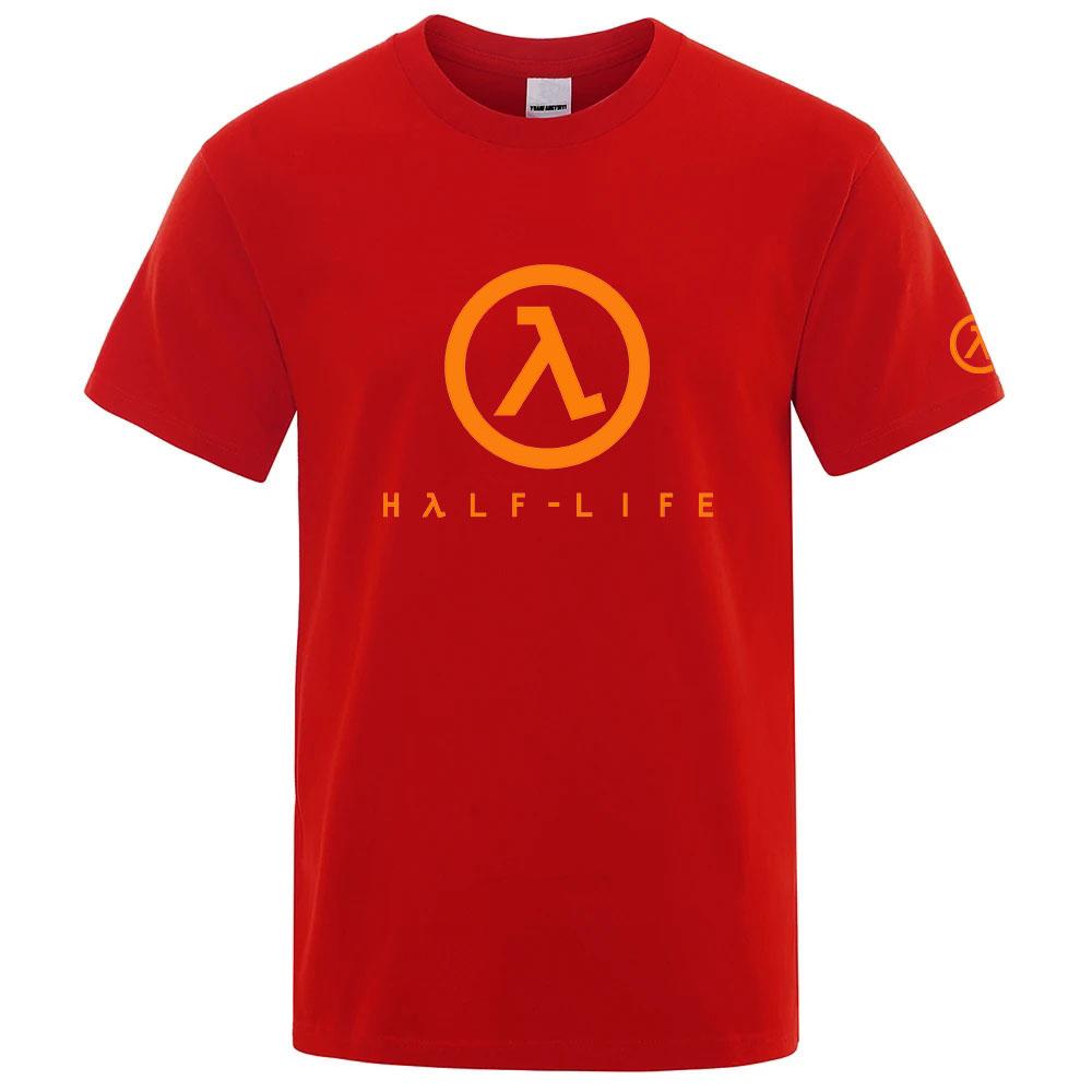 2025 Игра Half Life 1998 Лето Унисекс Круглый Вырез Повседневная Футболка Тонкий Хлопок Короткий Рукав Новая Модная Дышащая Футболка