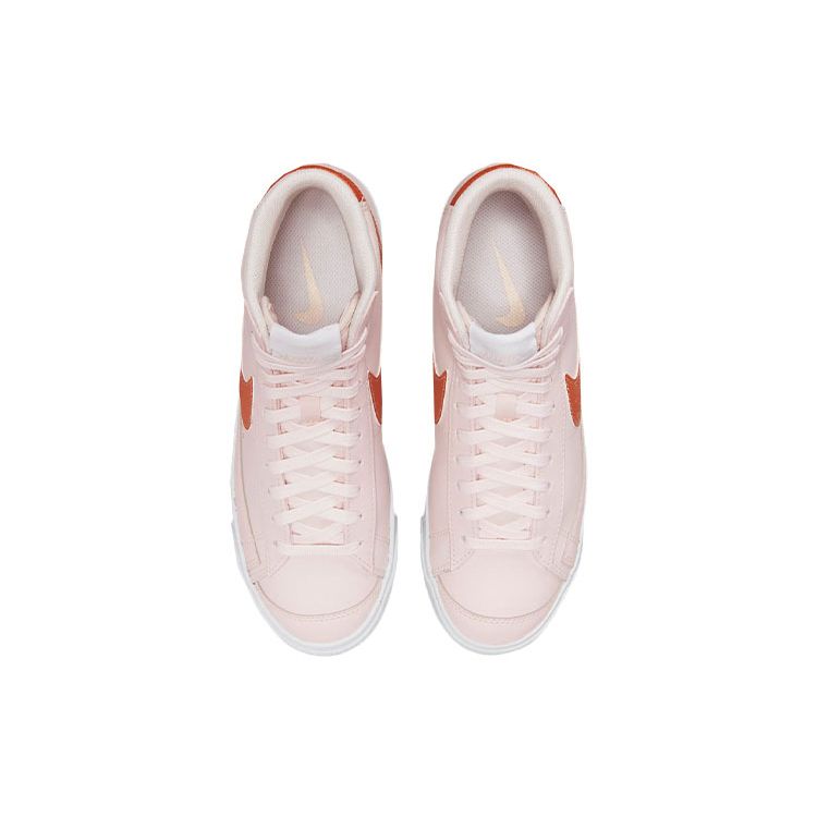 Nike Blazer Mid 77 Essential Pink Metallic Copper Женские кроссовки Светло-мягко-розовые белые DQ7574-600