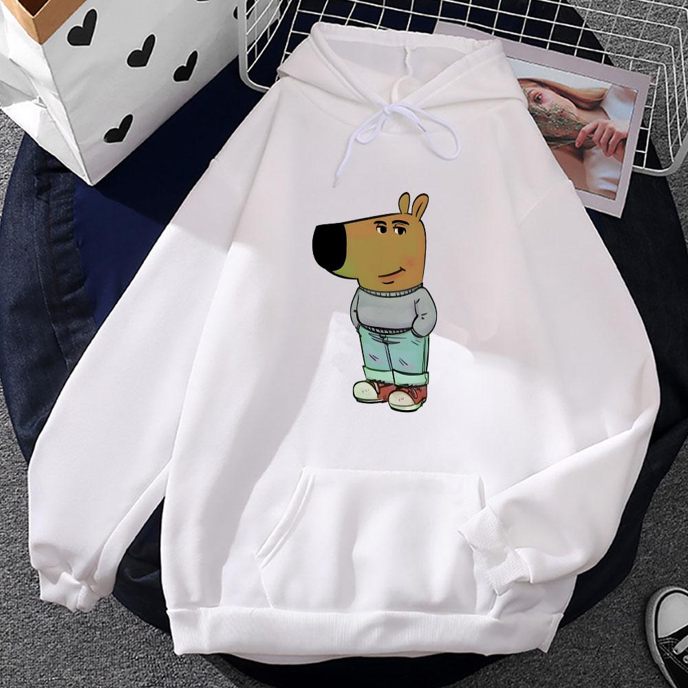 Толстовки Chill Guy с капюшоном и забавным графическим принтом, зимние с капюшоном и длинным рукавом, удобные мужские/женские топы