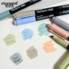 Флуоресцентные ручки Monami Morandi 601: Корейская серия цветов для студентов, для заметок, дневников и выделения