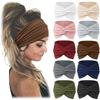 Wide Headbands for Women Large Turban Headwrap Boho Hairband Twisted Head Bands Sport Workout Stretch Non-slip Hair Accessories