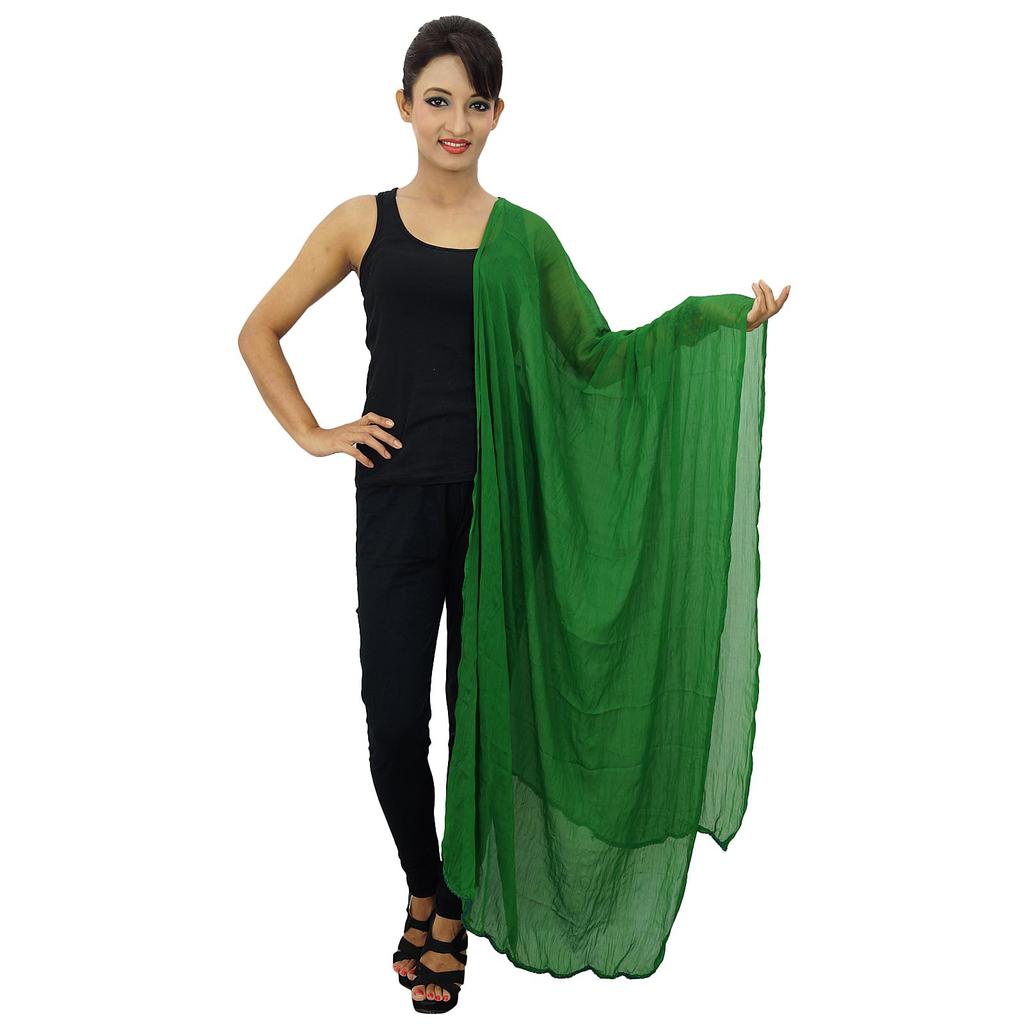 Neck Wrap Long Stole Chiffon Blend Dupatta Women Indian Scarves Chunni