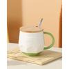 Креативные и простые английские керамические чашки с КРЫШКАМИ, парные кружки, высокий уровень внешнего вида, кофейные чашки, чашки для свежей и чистой воды, чашки для молока