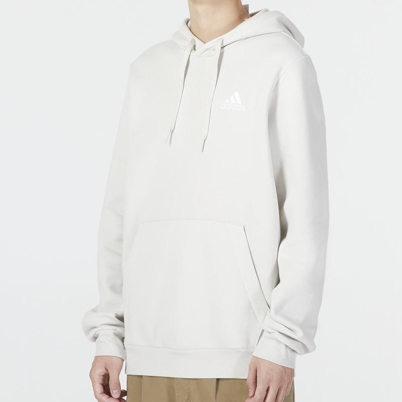 Adidas Feelcozy Hoodie With Monochrome Logo Men Hoodie White HL2277
